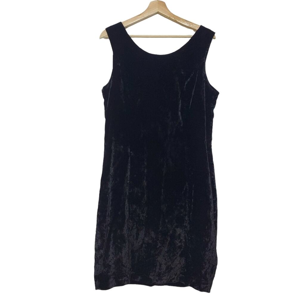 Raffaella | Vintage 90s Crushed Velvet Sheath Dress
